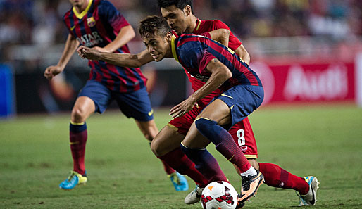 Körper zwischen Ball und Gegner, so lernte es auch Neymar schon in der D-Jugend