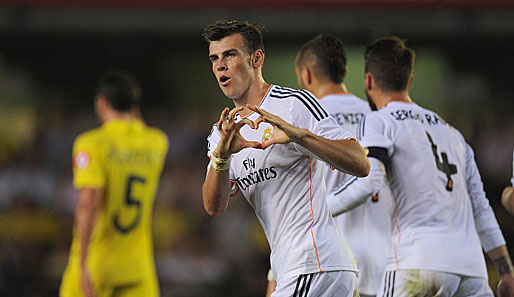 Sein erster Torjubel für Real: Gareth Bale schlug bei den Königlichen wie eine Bombe ein