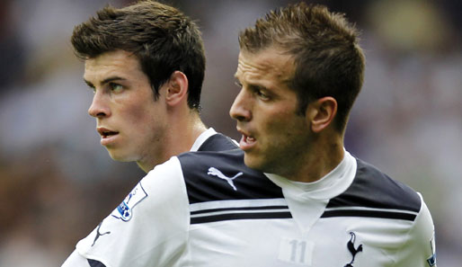 Rafael van der Vaart (r.) und Gareth Bale (l.) spielten gemeinsam bei Tottenham Hotspur