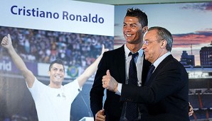 Florentino Perez und der Superstar seines Klubs: Cristiano Ronaldo