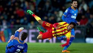 Neymar zog sich im Spiel gegen Getafe eine Knöchelverletzung zu