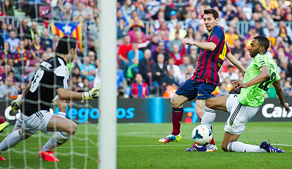 Lionel Messi erzielte gegen Osasuna einen Dreierpack