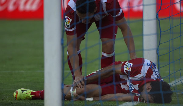 Diego Costa prallte bei seinem Treffer zum 2:0 mit dem Knie gegen den Pfosten