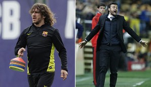 Carles Puyol und Luis Enrique könnten bald gemeinsam auf der Trainerbank von Barca sitzen