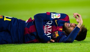 Neymar kann seinem FC Barcelona am Wochenende nicht weiterhelfen