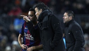 Luis Enrique und Xavi spielten sogar noch als Spieler zusammen bei Barca