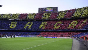 Die Anhänger des FC Barcelona machen sich traditionell für Katalonien stark