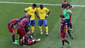 Messi hat sich gegen Las Palmas das Innenband im linken Knie gerissen