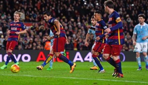 Elfmeter Barca: Messi legt quer und Suarez schiebt ein, Neymar hat das Nachsehen