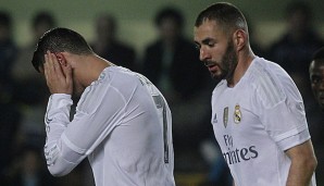 Cristiano Ronaldo und Karim Benzema fehlen den Königlichen vorerst im Titelrennen