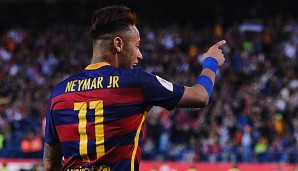 Mit dem FC Barcelona gewann Neymar in dieser Saison das Double
