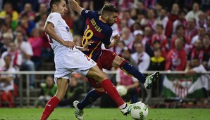 Jordi Alba erzielte die 1:0-Führung in der Verlängerung für Barca