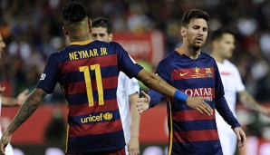 Neymar und Lionel Messi harmonieren beim FC Barcelona hervorragend