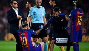 Lionel Messi verletzte sich im Spiel gegen Atletico