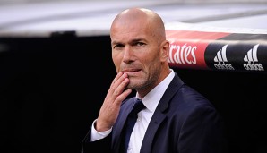 Zinedine Zidane ärgert sich über die anstehende Transfersperre