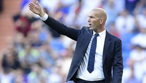 Zinedine Zidane war nicht zufrieden mit dem Auftritt seiner Mannschaft
