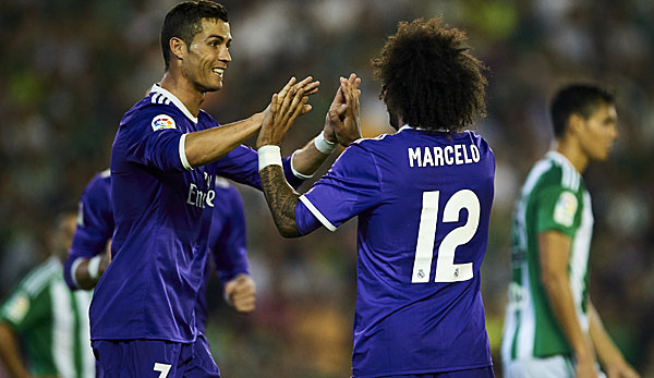 Marcelo lobt seinen Teamkollegen Cristiano Ronaldo nach dem Hattrick gegen Atletico