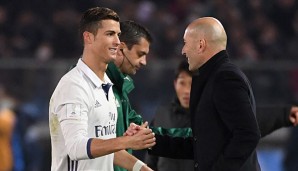Cristiano Ronaldo und Zinedine Zidane verstehen sich