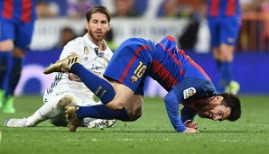 Sergio Ramos und Lionel Messi: Im Clasico ging es heftig zur Sache