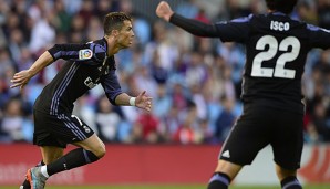 Cristiano Ronaldo erzielte einen Doppelpack gegen Celta Vigo
