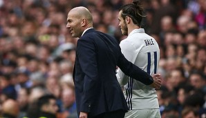 Zidane (l.) und sein Schützling Gareth Bale
