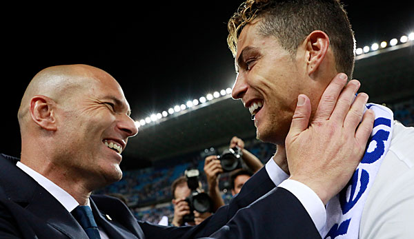 Zinedine Zidane und Cristiano Ronaldo verstehen sich prächtig bei Real Madrid