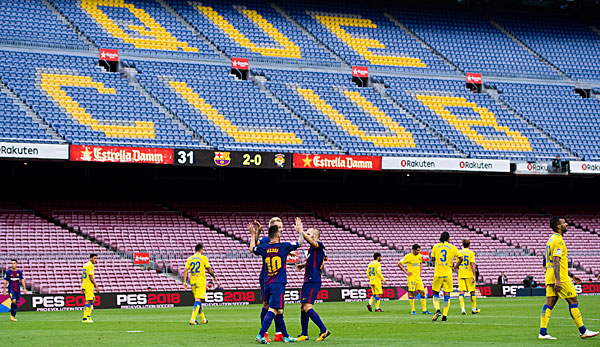 Das Spiel zwischen Barca und UD Las Palmas fand unter Ausschluss der Fans statt