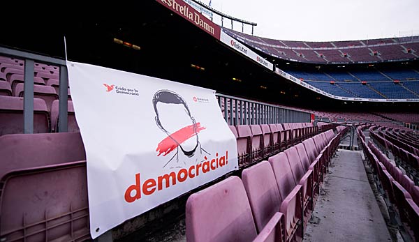 Aufgrund des katalanischen Unabhängigkeitsreferendums fand Barcelonas Spiel gegen Las Palmas vor leeren Rängen statt