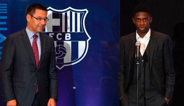 Josep Maria Bartomeu und der FC Barcelona verpflichteten im Sommer Ousmane Dembele