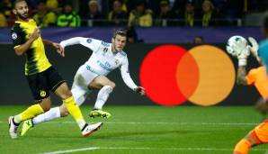 September 2017: Bale verletzt sich im CL-Spiel gegen Dortmund am linken Oberschenkel und muss ausgewechselt werden