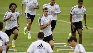September 2013: Kaum angekommen, verpasst Bale wegen Problemen mit der Muskulatur in beiden Oberschenkeln vier Spiele