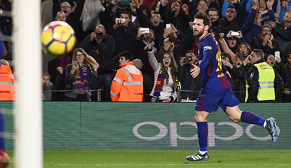Lionel Messi erzielte den entscheidenden Treffer zum 2:1.