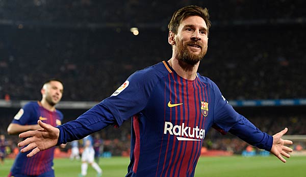 Lionel Messi freut sich über sein Tor im Viertelfinale des Copa del Rey