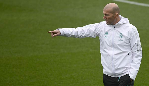 Zinedine Zidane im Trainer von Real Madrid