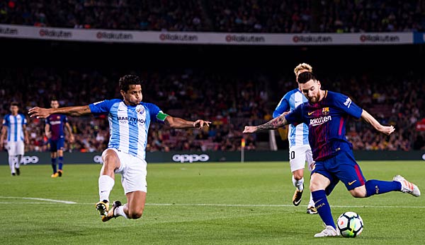 Lionel Messi gegen Malaga im Hinspiel.