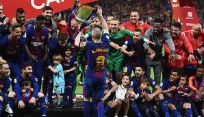 Im Jahr 2018 verabschiedete sich Andres Iniesta mit dem Gewinn des Pokals vom FC Barcelona.