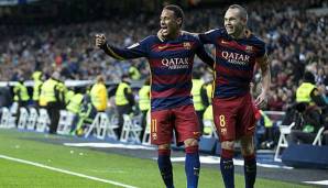 Spielten gemeinsam vier Jahre beim FC Barcelona: Neymar und Klub-Legende Andres Iniesta.