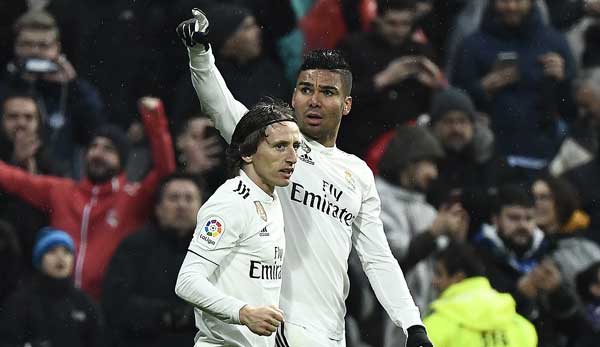 Casemiro und Luka Modric schossen Real Madrid zum Sieg.