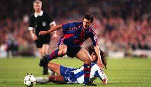 Guillermo Amor machte 567 Spiele für Barca, nur wenige auch im Trikot mit der Nummer 6 – und zwar in der Saison 1993/94. Heute ist er Barcas Geschäftsführer Sport und Kommunikation.