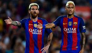 Lionel Messi und Nemar spielten zwischen von 2013 und 2017 zusammen.