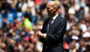 Zinedine Zidane beendete die Saison mit Real Madrid mit einer Pleite.