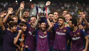 2018 entschied der FC Barcelona das Supercup-Finale gegen Sevilla mit 2:1 für sich.