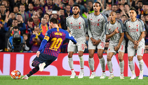 Lionel Messi erzielte seit seinem Profidebüt 46 direkt verwandelte Freistoßtore.