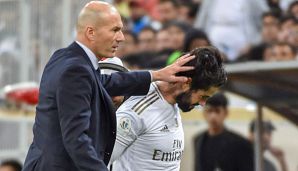Zinedine Zidane fordert von Isco mehr Tore.