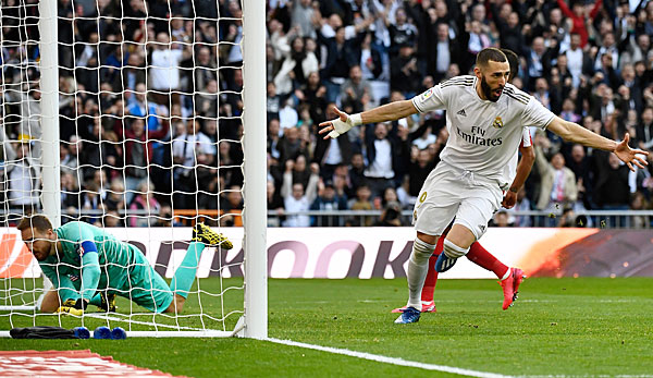 Karim Benzema traf zum 1:0 für Real Madrid.