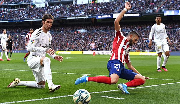 Sergio Ramos hat die meisten Einsätze im Derbi madrileno.