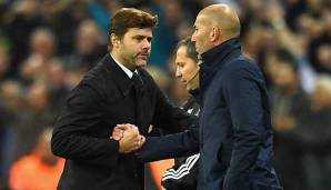 Begegneten sich bereits in der Champions League mit Tottenham Hotspur und Real Madrid: Mauricio Pochettino und Zinedine Zidane.