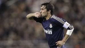 PLATZ 19 - Raul (1998 - 2008): 9 Tore für Real Madrid.