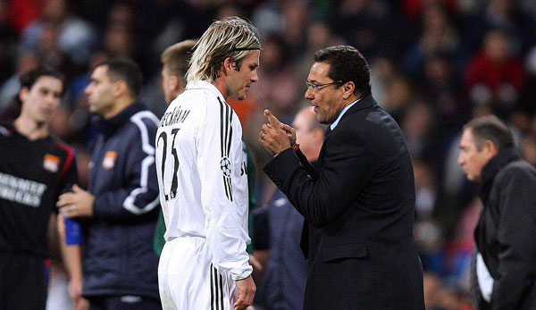Seine Anweisungen kamen nicht bei allen an: Vanderlei Luxemburgo im Zwiegespräch mit David Beckham.