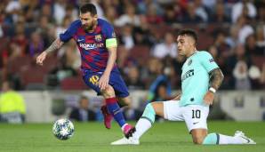 Lionel Messi traf mit Barca in der Gruppenphase der Champions League auf Lautaro Martinez und Inter.